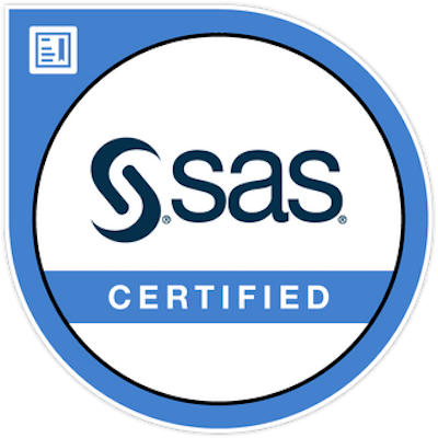 Congratulations Janina on becoming a SAS Certified Specialist: Base Programming Using SAS 9.4.